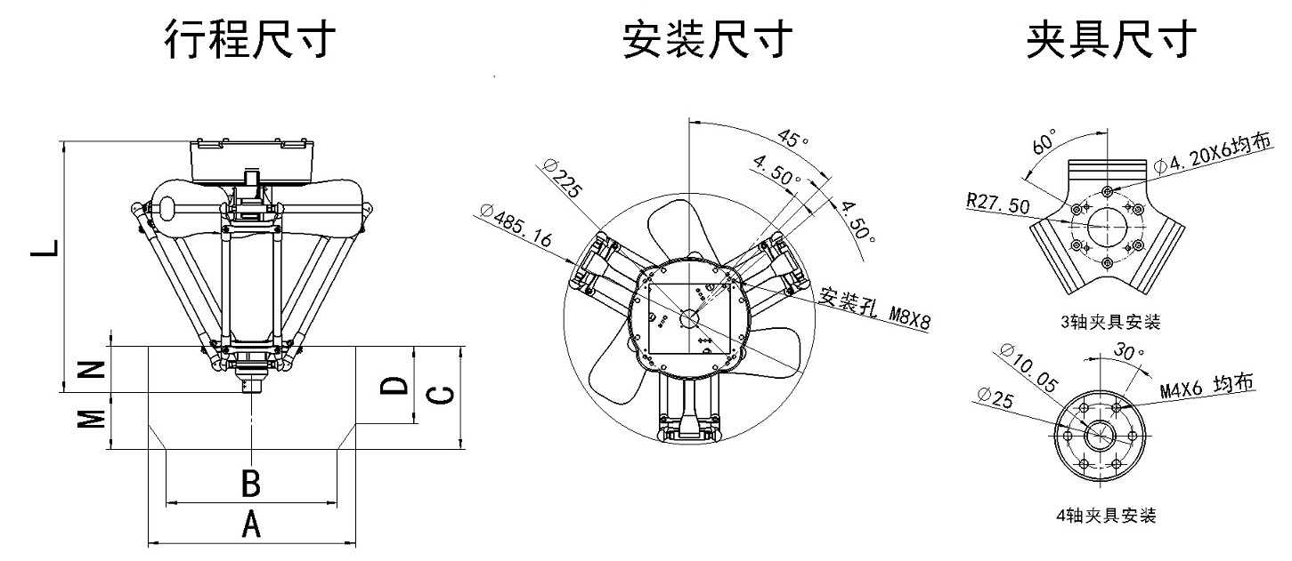 OY-D-S-300并聯工業機器人
