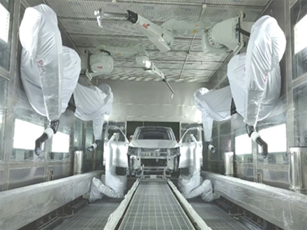 汽車整車噴涂自動化機(jī)械臂